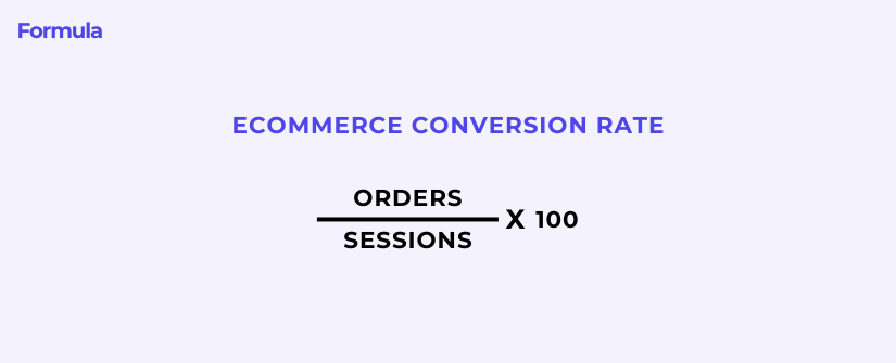 Ecommerce conversion rate Formula Shopify conversion rate Formula