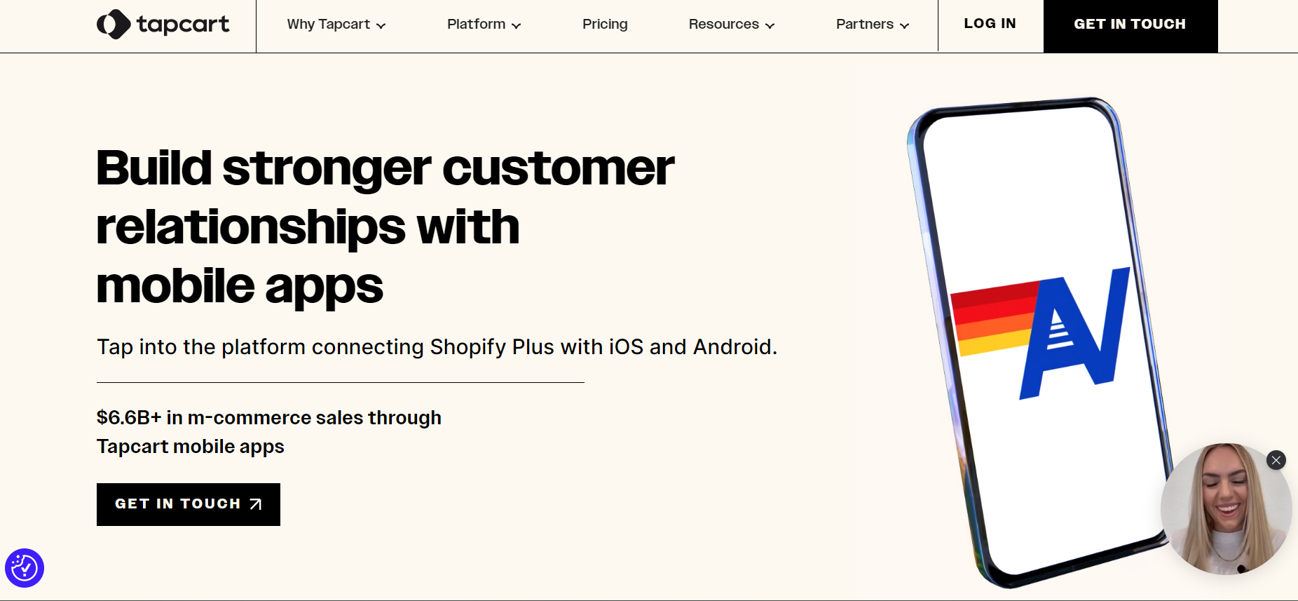 Tapcart Shopify app builder